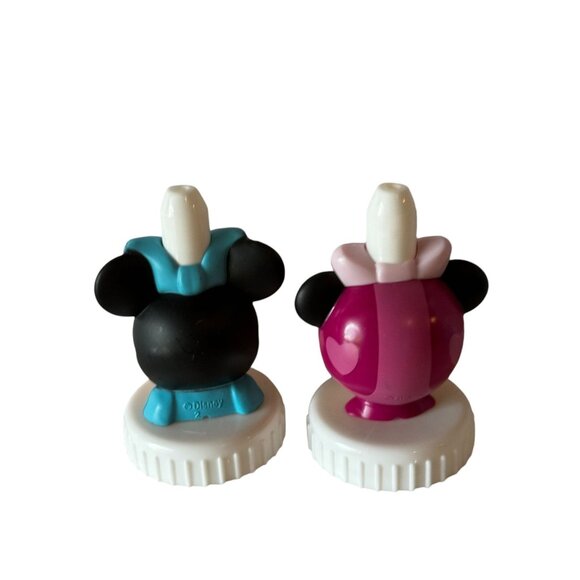 Vintage Disney Mickey & Minnie Mouse Good2Grow Bottle Lids/Toppers Only - Picture 4 of 8